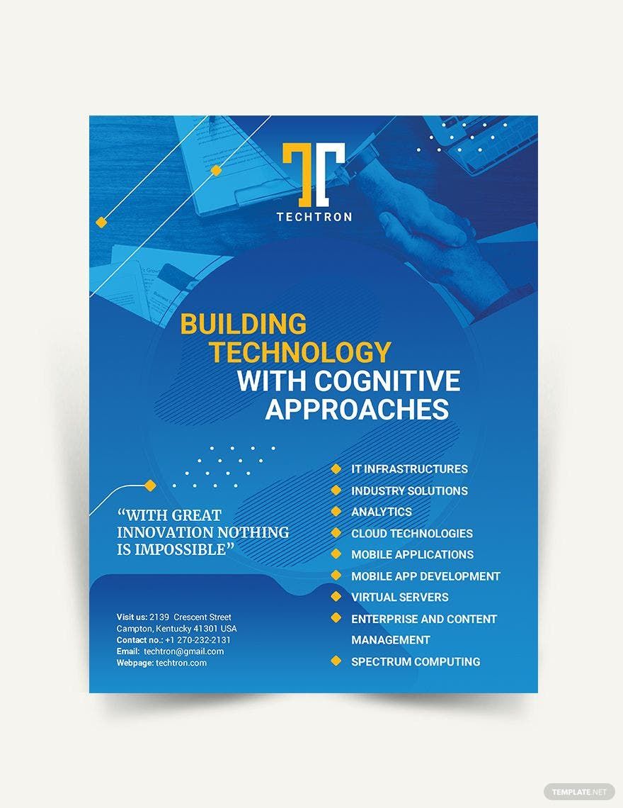 IT Company Flyer Template