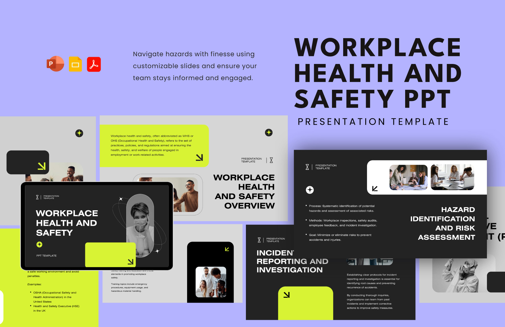 Workplace Health and Safety PPT Template