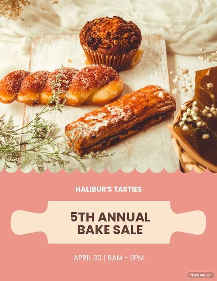 Bake Sale Promotion Flyer Template