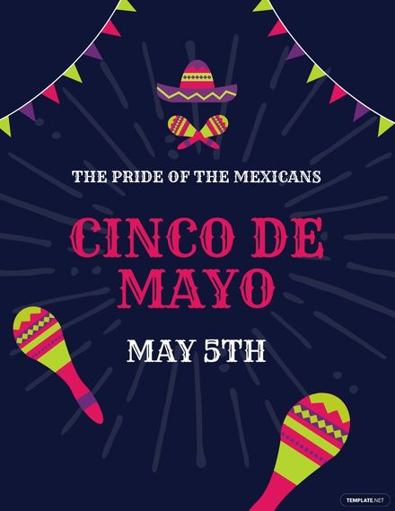 Cinco De Mayo Party Flyer Template