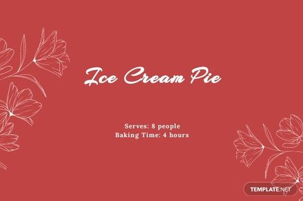Personalized Bridal Shower Recipe Card Template
