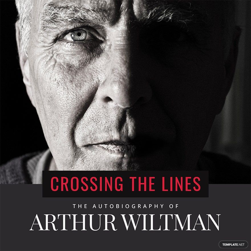 Photo Autobiography Book Cover Template