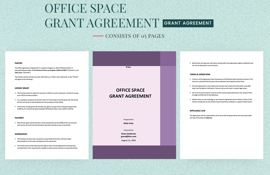 Office Space License Agreement Template