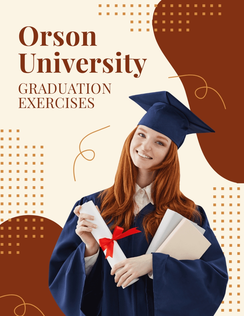 Graduation Event Flyer Template